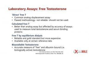 Using free testosterone is best for diagnosis of low testosterone