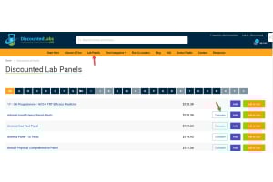 How to Compare Lab Panels on DiscountedLabs.com: Video