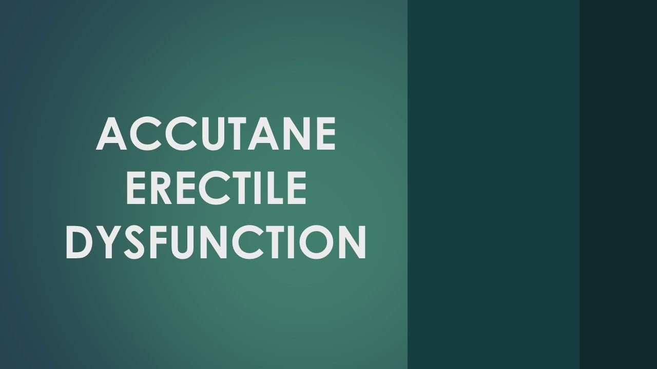 accutane erectile dysfunction